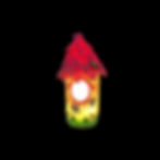 Thumbnail: Pink Spiral Roof Tea Light Fairy House