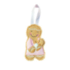 New Mum / Breast Feeding Gingerbread Decoration 
