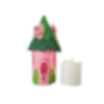 Thumbnail: Pink Flower Tea Light Fairy House