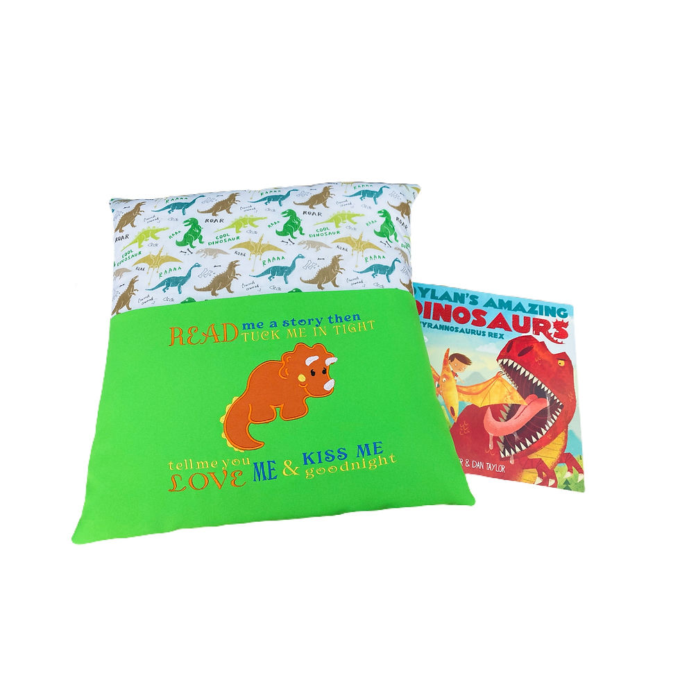 Triceratops Dinosaur Themed Cushion