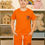 Thumbnail: Boys Graphic orange Co-Ord Set