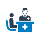 Medical visit icon