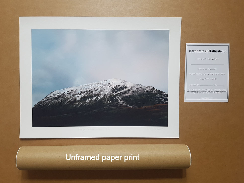 Thumbnail: Pen yr Ole Wen Morning (sold but prints available)