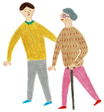 介護の様子が分かるイラスト
