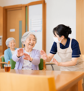 利用者を支援する介護福祉士
