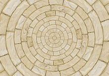 Circolare pavimento di pietra