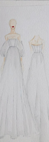 Croqui Vestido de noiva Tuo Atelier