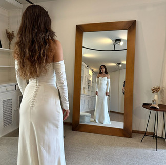 Ajustes e provas vestido de noiva 