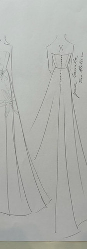 Desenho vestido de noiva sob medida