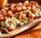 Papísimas y Pulled pork con piel crujiente