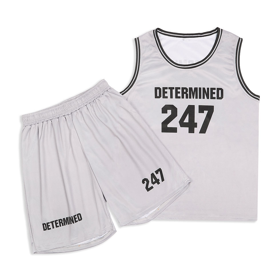 Thumbnail: DETERMINED Jersey & Shorts in Grey