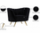 Thumbnail: Black velvet lounge chair