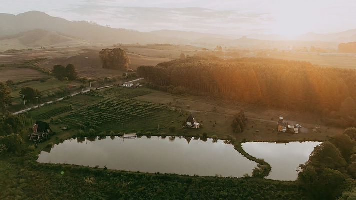 Pôr do sol na Serra Catarinense, em Bom Retiro