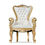 Thumbnail: Adult Throne Chair Gold-1