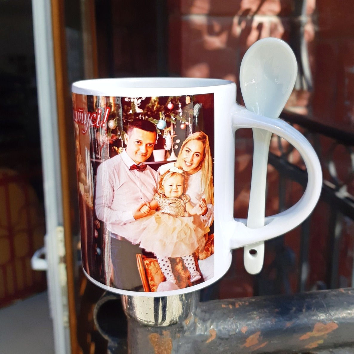 Друк на горнятку з ложечкою