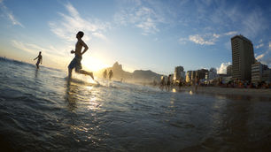 running in the summer heat