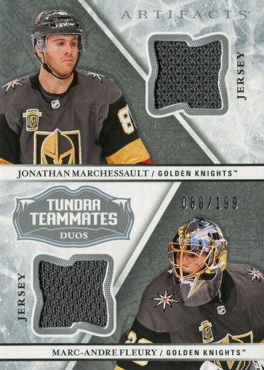 2018-19 Artifacts Tundra Teammates Duos Jerseys (Marchessault-Fleury).jpg