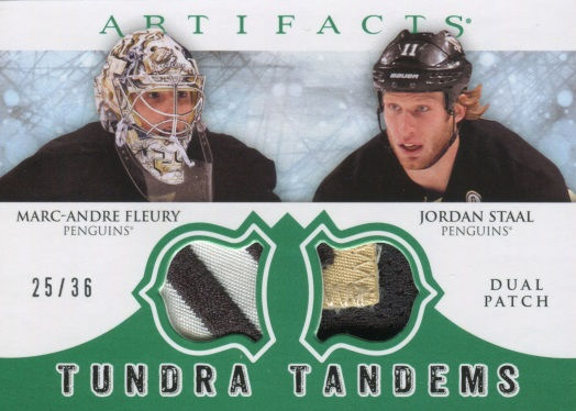 2012-13 Artifacts Tundra Tandems Dual Patch Emerald (Fleury-Staal).jpg