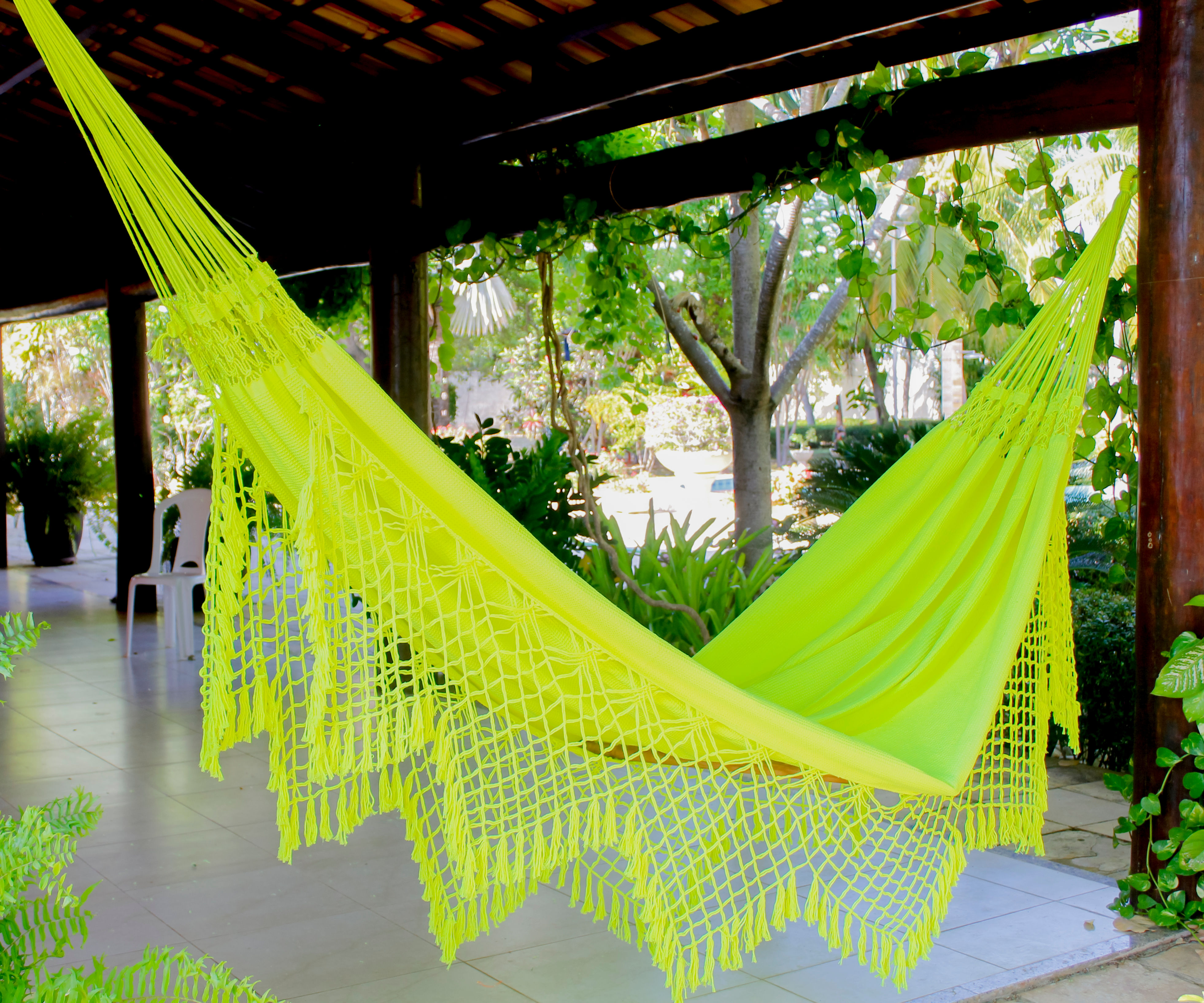 Rede Veraneio Lisa Verde Neon