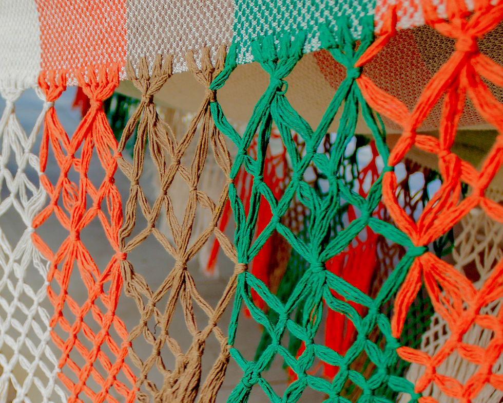 Miniatura: Rede Luxo Crua com Laranja Caramelo Verde