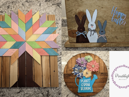 Spring Handmade Wood Signs