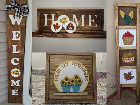 Fall Handmade Wood Signs