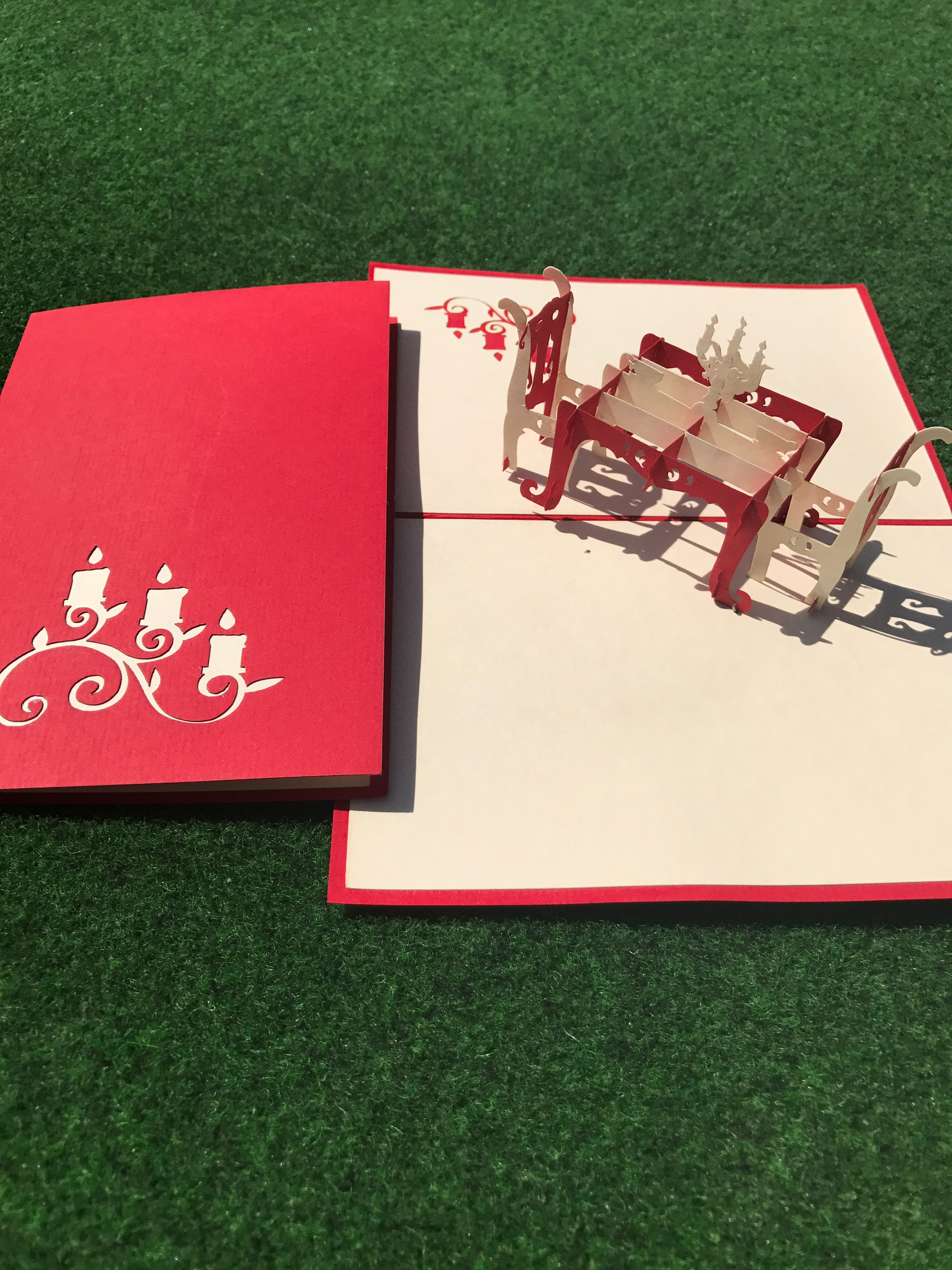 Carte 3D Table et Chandelle