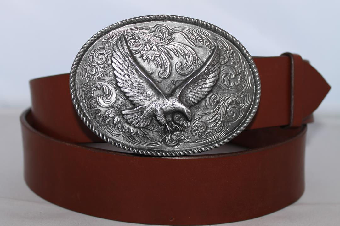 Belt buckle Eagle Plate | Pewter platted buckle | DD176
