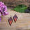 Thumbnail: PInk Purple Earrings | Diamond shaped Earrings