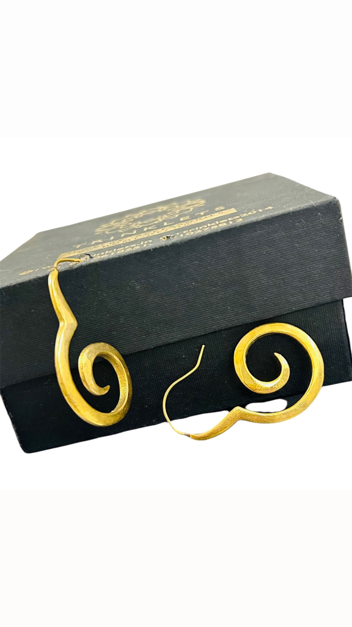 Gold hoop earrings - gold plated