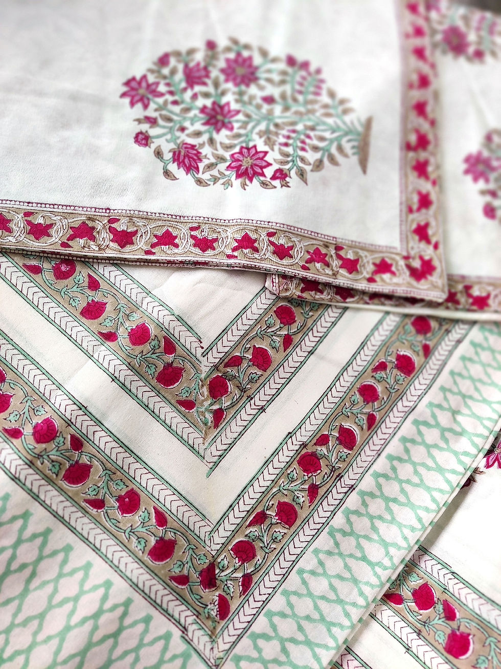 Premium Hand Block Printed Bedcovers