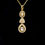 Thumbnail: Premium Polki  pendant set - with earrings  