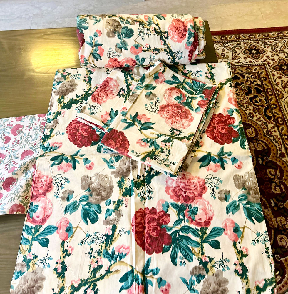 Thumbnail:  Block Print Dohar Reversible -with Bedcover and pillow covers 