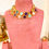 Thumbnail: Natural stones Choker Necklace with earrings  