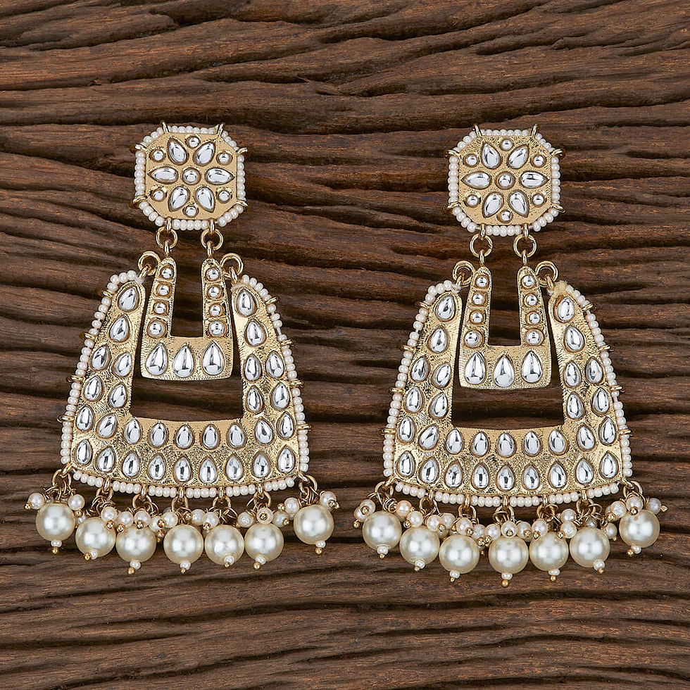 Gold polki Earrings