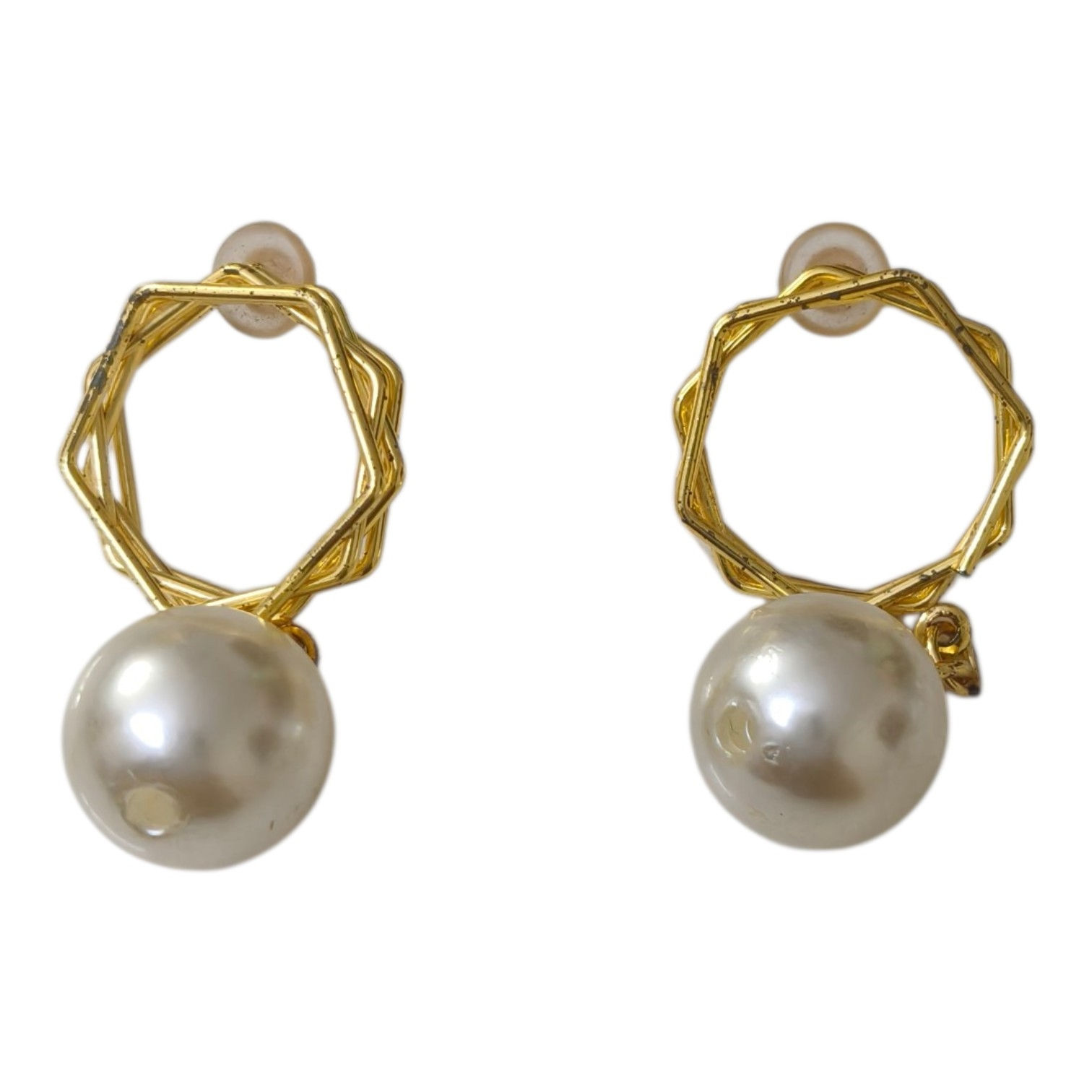 Classic pearl hoop Earrings