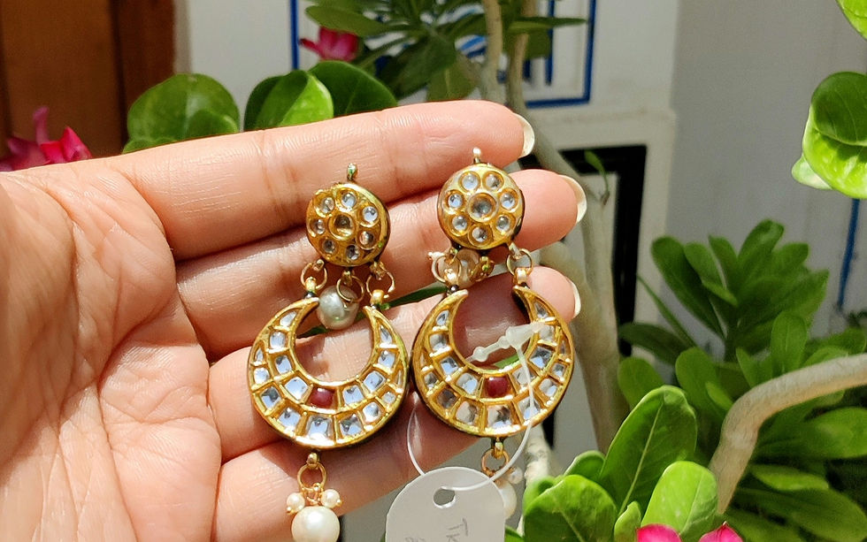 Kiara Polki Chand Bali Earrings
