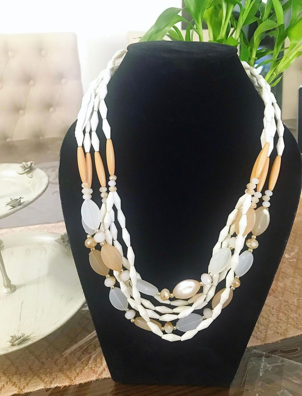 Multi layered Earthen Beaded Necklace