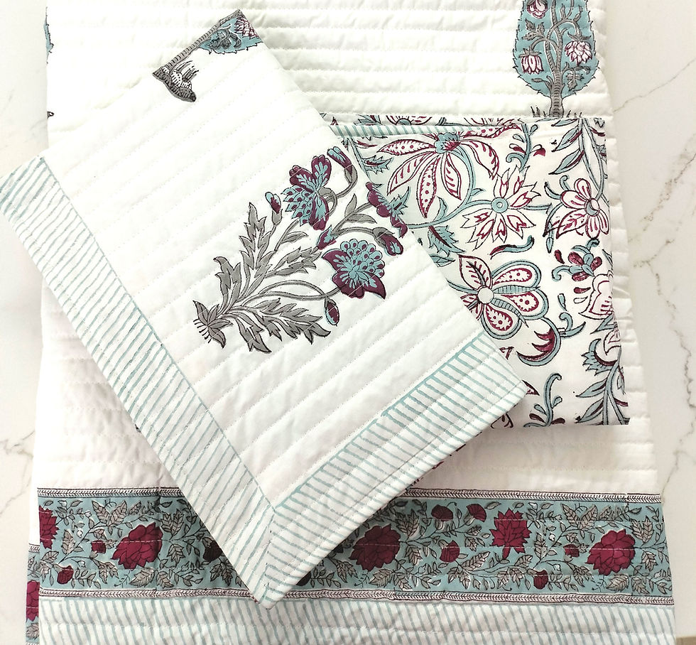 Thumbnail: Premium  Booty Hand Block Printed Bedcover