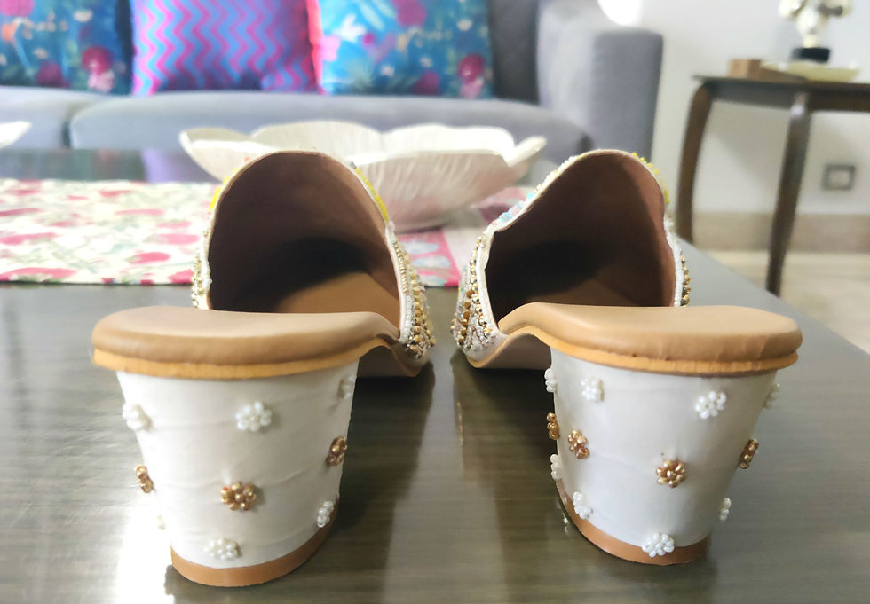 Thumbnail:  Double Cushioned Mules with heels 