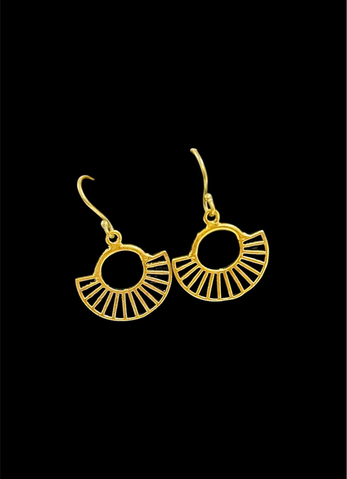 Gold hoop earrings earrings - gold plated