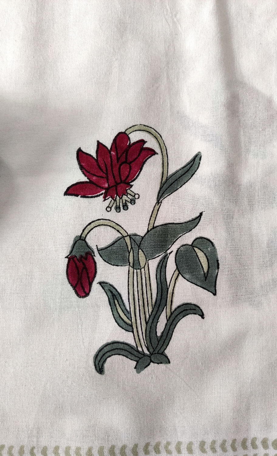 Thumbnail:  Block Print Dohar Reversible - double 