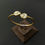 Thumbnail: Gorgeous Kada Bangle - Gold plated white