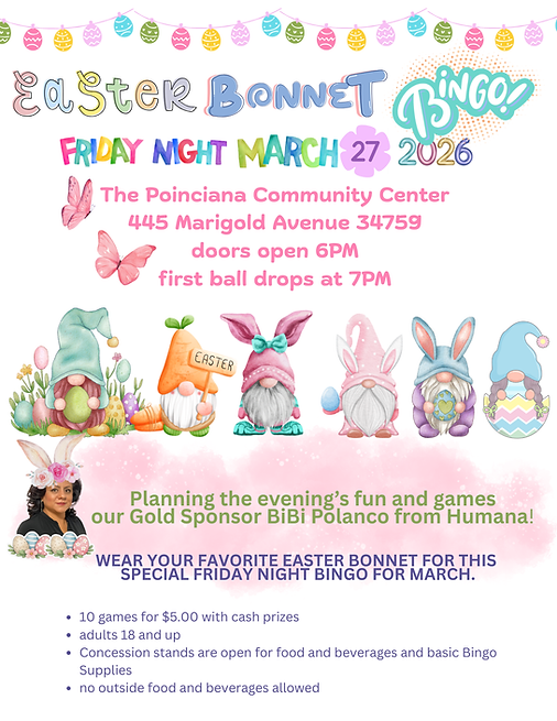Easter Bonnet Bingo