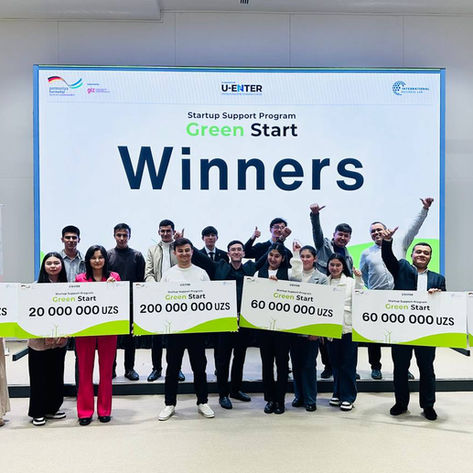 UEnter hosted an award ceremony for the winners of the "Green Start" program to support green startup projects