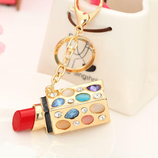 Thumbnail: Lipstick Crystal Rhinestone  keychains