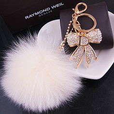 Thumbnail: Women Swan Logo Leather keychain