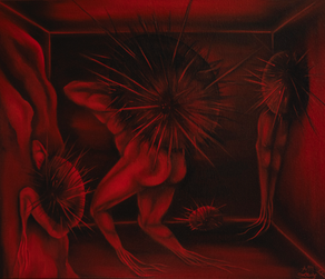 Sea Urchins by A.M.Lewis. Painting by Alina Martina Lewis