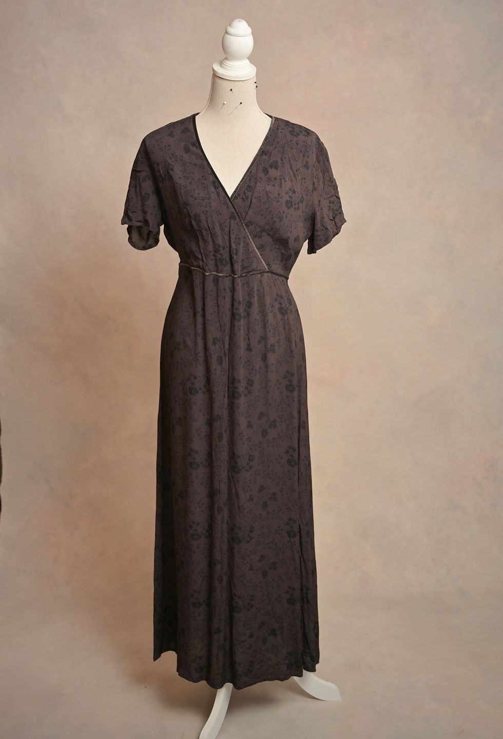 B dress with black flowers