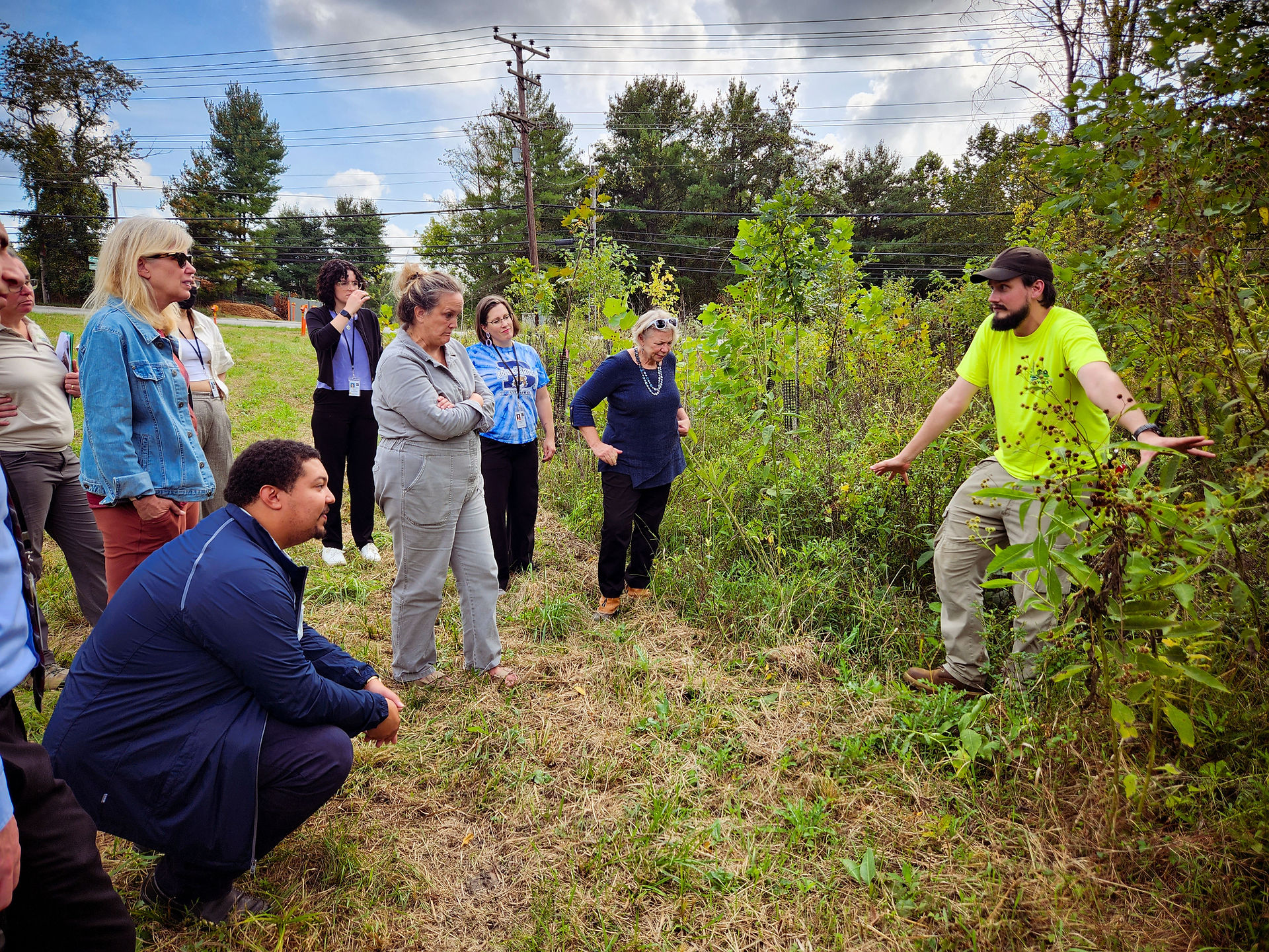 Nick | Green Corridor maintenance Howard County Council Members Eco Tour 